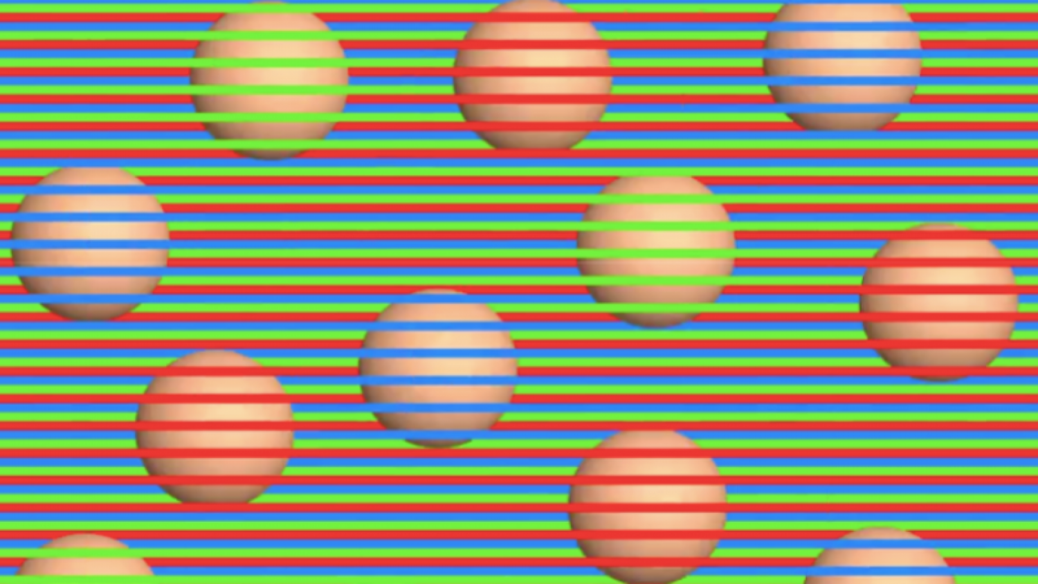 Optikai csalódás: ezek a golyók egyszínűek! Szerinted melyik szín?