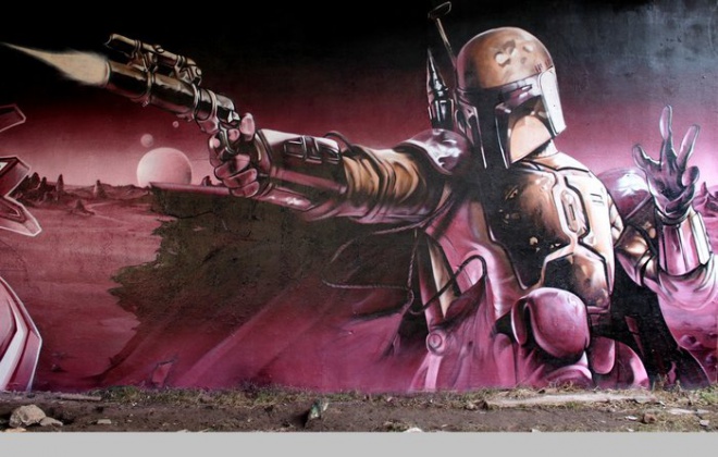 Hihetetlen Star Wars graffitik