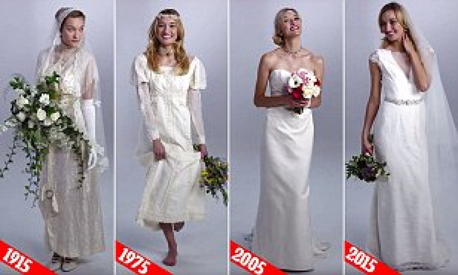 Az elmúlt 100 év menyasszonyi divatja!