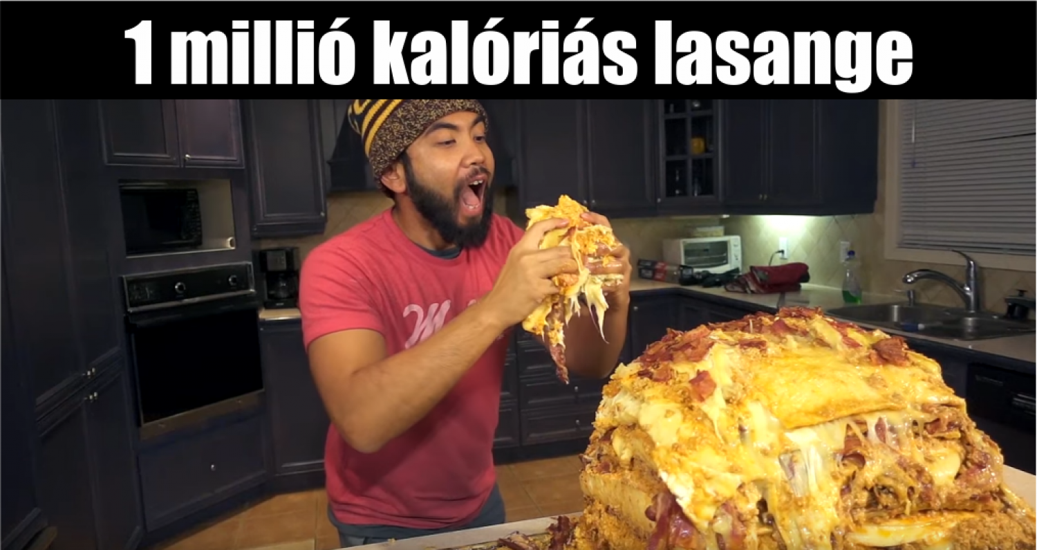 1 millió kalóriás lasagne (video)